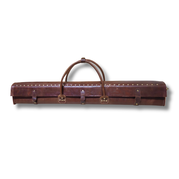 Vintage handmade Leather Flute Case – Holds Multiple Flutes | Vintage Brown