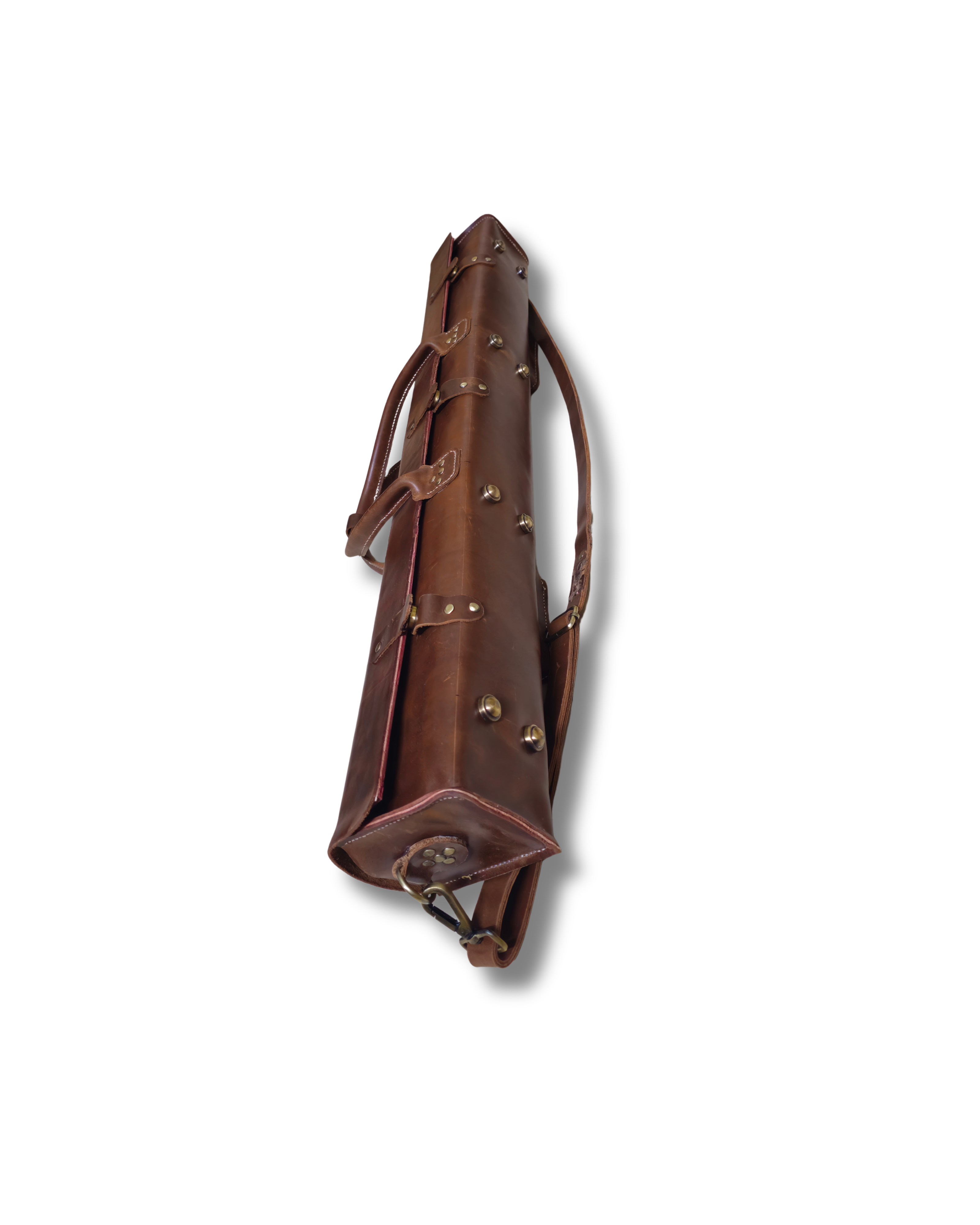 Vintage handmade Leather Flute Case – Holds Multiple Flutes | Vintage Brown