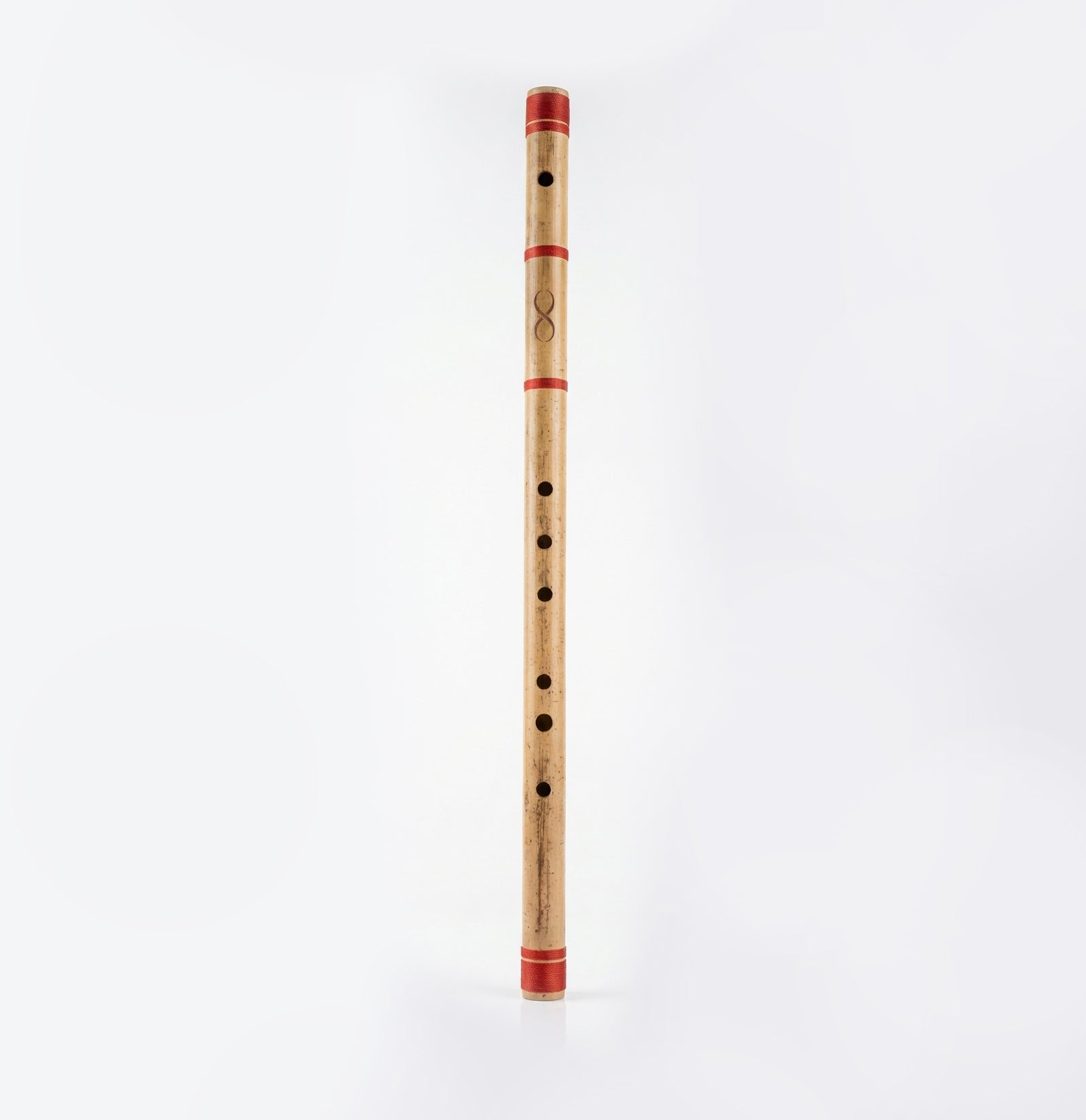Professional D Base Scale Bansuri Flute with Case - 32 Inch