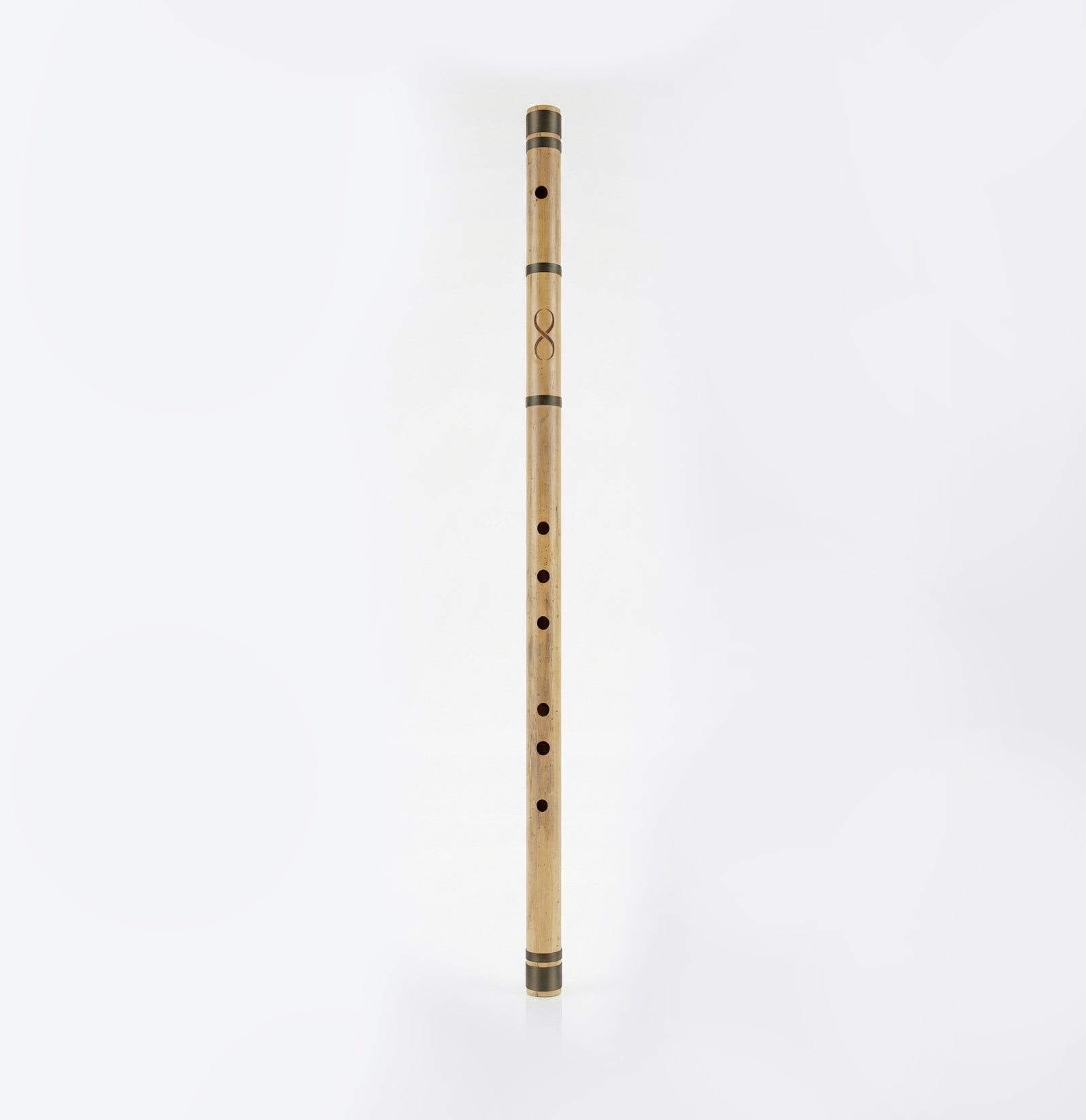 Professional D Base Scale Bansuri Flute with Case - 32 Inch