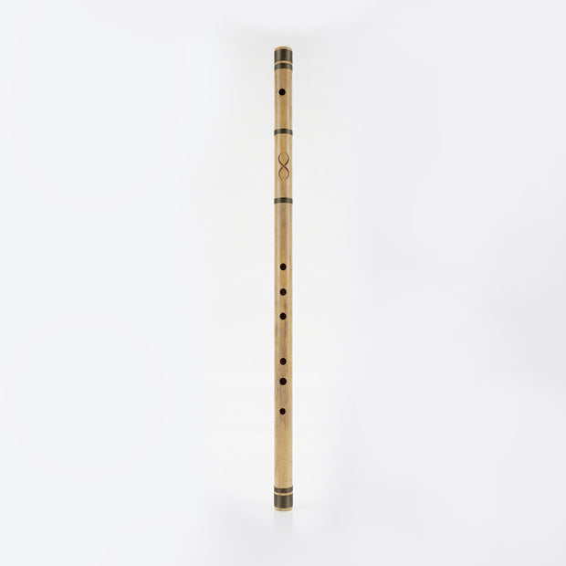 Professional D Base Scale Bansuri Flute with Case - 32 Inch