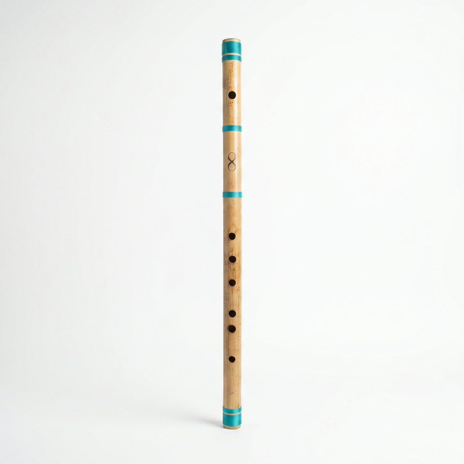 Professional G Base Scale Bansuri Flute with Case - 25 Inch