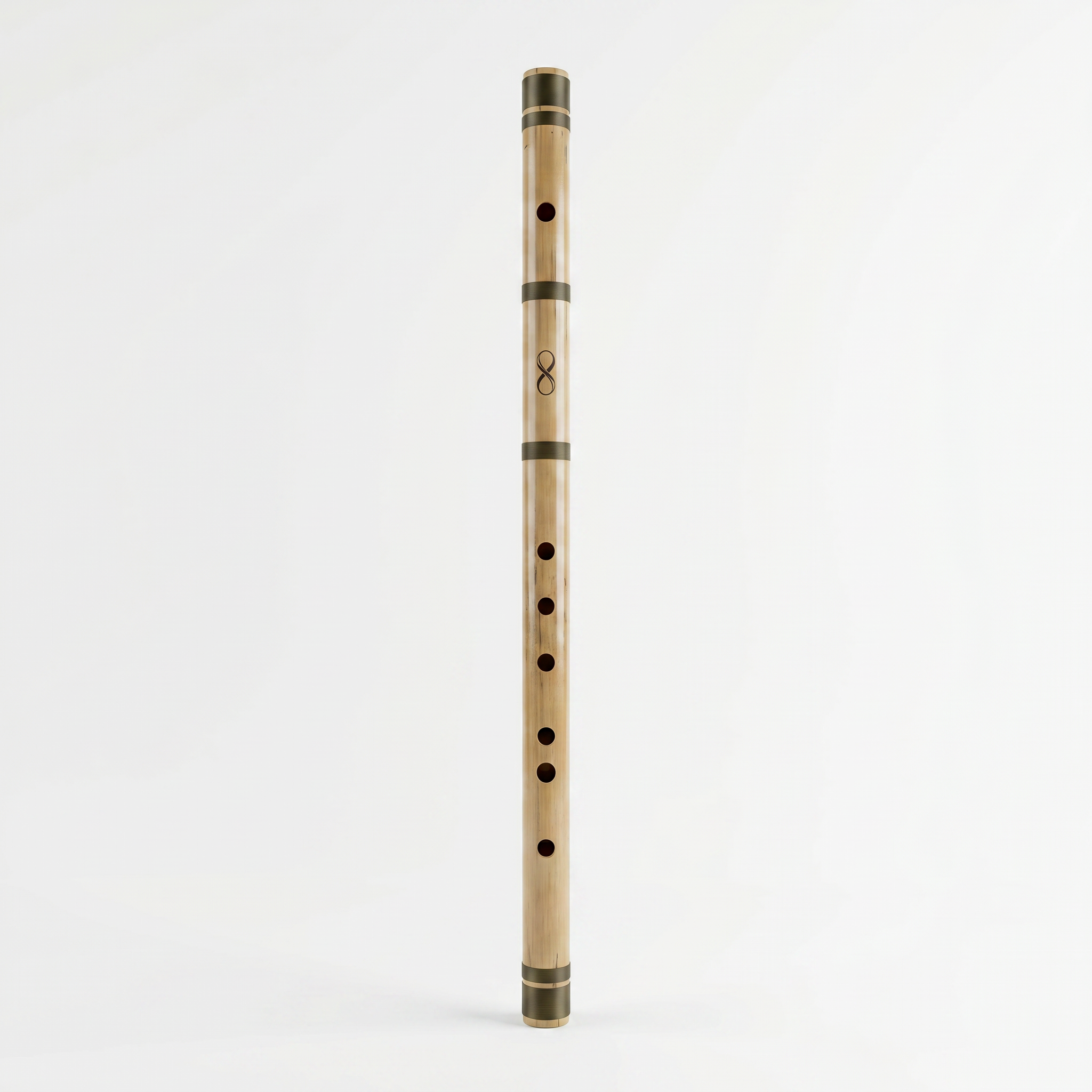 Professional G Base Scale Bansuri Flute with Case - 25 Inch