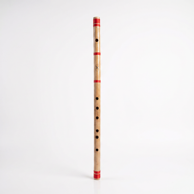 Professional G Base Scale Bansuri Flute with Case - 25 Inch