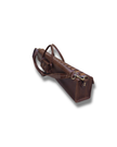 Antique handmade Leather Flute Case – Holds Multiple Flutes | Dark Brown