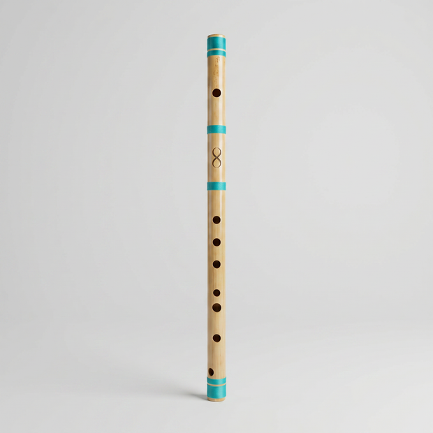 Professional D Middle Scale Bansuri Flute with Case - 17 Inch