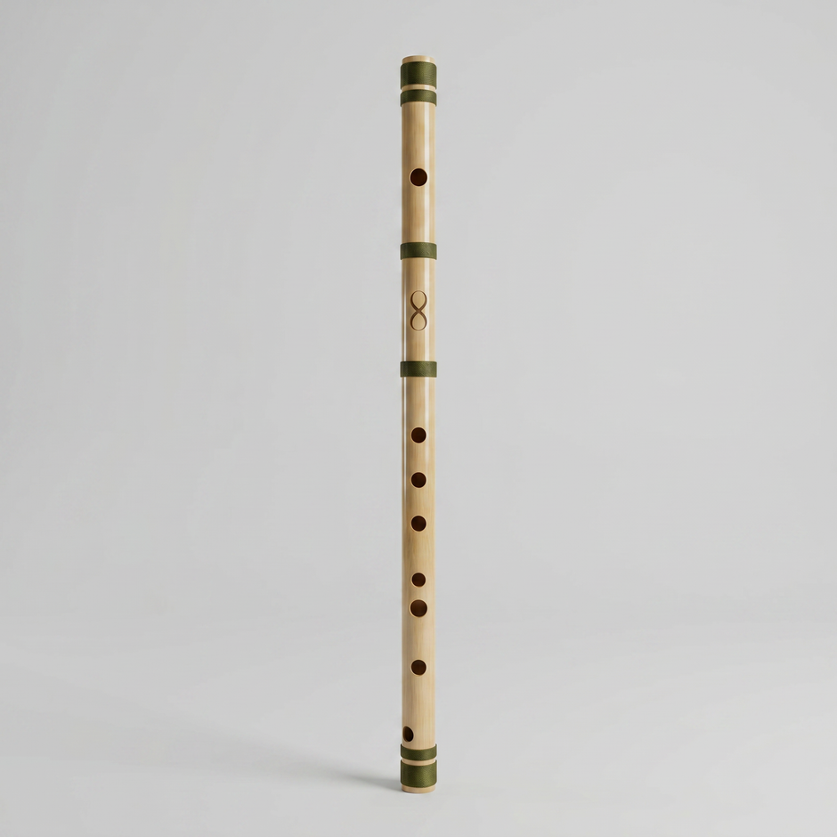Professional C# Middle Scale Bansuri Flute with Case - 18 Inch