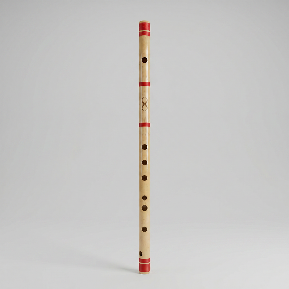 Professional C# Middle Scale Bansuri Flute with Case - 18 Inch