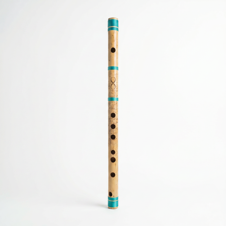 Professional D# Middle Scale Bansuri Flute with Case - 16 Inch