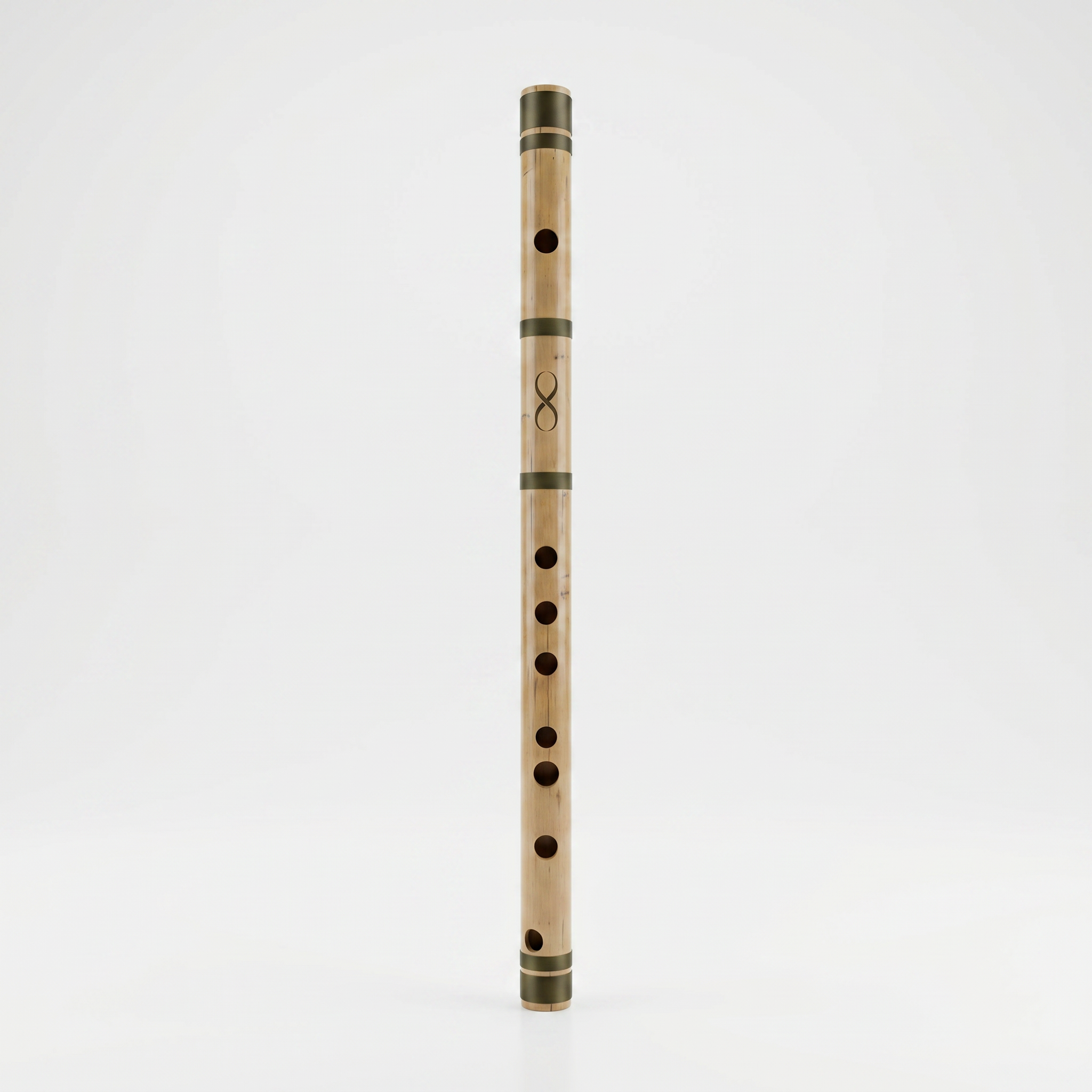 Professional D# Middle Scale Bansuri Flute with Case - 16 Inch