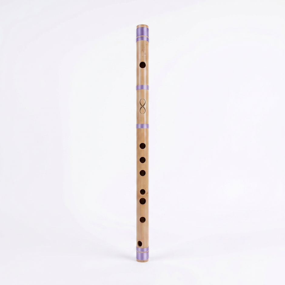 Professional D# Middle Scale Bansuri Flute with Case - 16 Inch