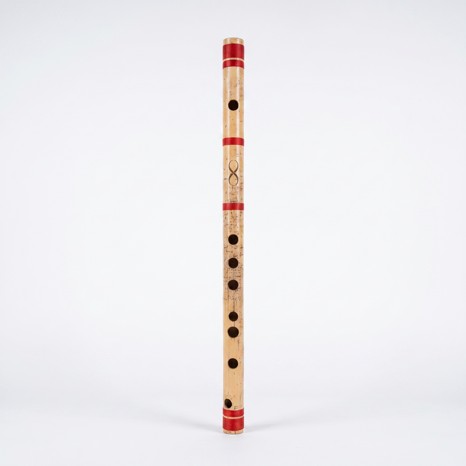 Professional D# Middle Scale Bansuri Flute with Case - 16 Inch