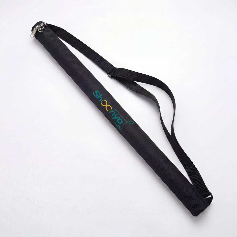 Single Bansuri Flute Case – Black & Red